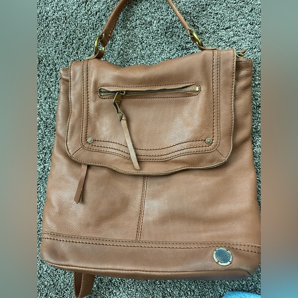 The Sak Ventura Brown Leather Convertible Backpack Bag main image 4